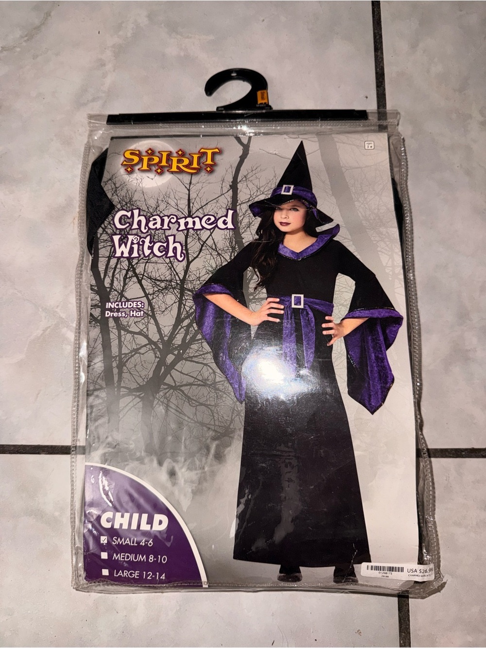 Spirit Charmed Witch Costume - Black & Purple